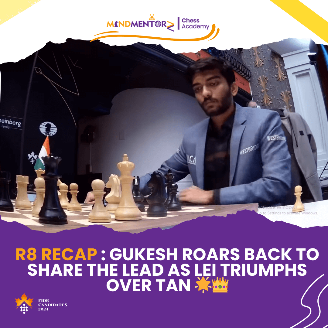 Gukesh Roars Back to Share the Lead as Lei Triumphs Over Tan 🌟👑