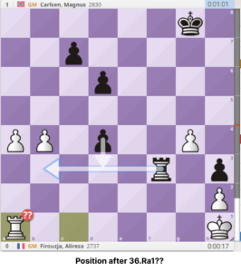 Alireza Firouzja vs. Magnus Carlsen R9 Norway Chess