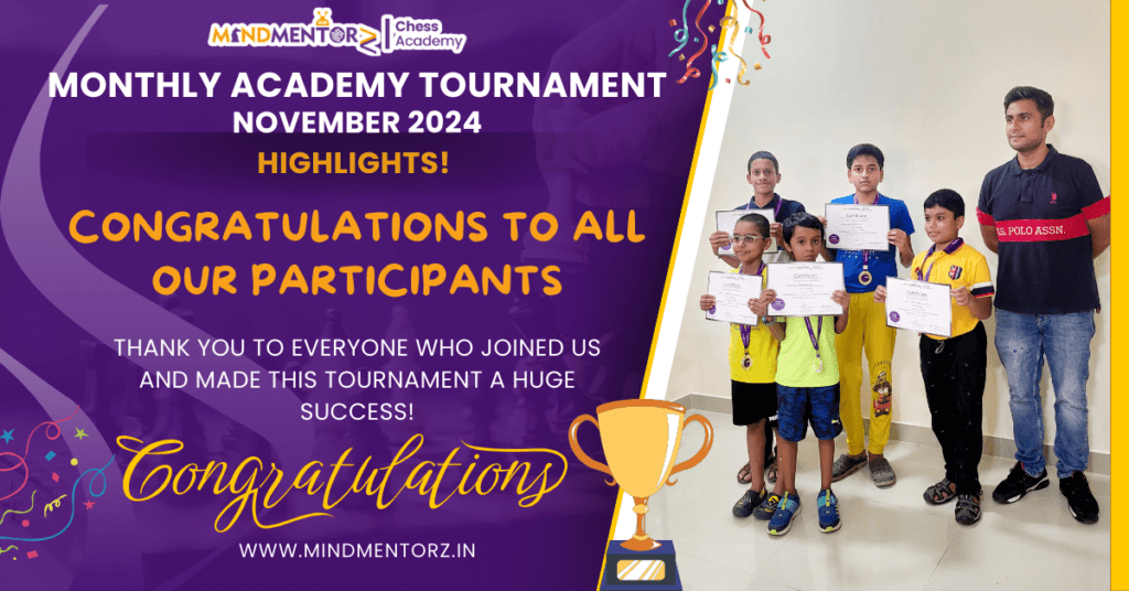 Mind Mentorz Chess Tournament: November 2024 Winners